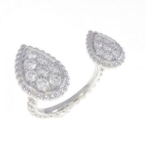 Boucheron Serpent Bohème 2 Motifs 750 White Gold Diamond Ring Size 7